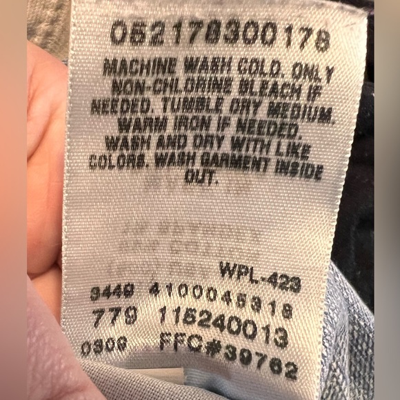 Levi’s Too Superlow 524 Distressed Denim Blue Jeans Bootcut Stretch Size 5 M - Picture 6 of 10